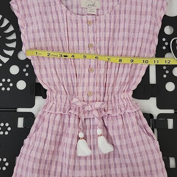 Peek Janice Jumpsuit in Pink Plaid Toddler Kid 2T - Picture 9 of 16